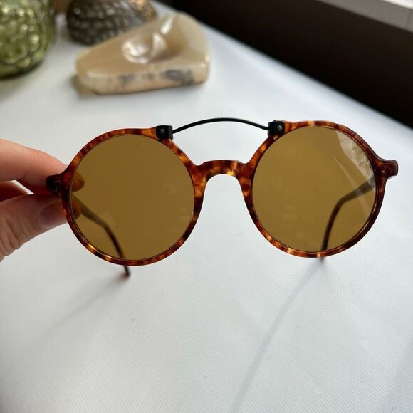 Vintage Authentic Byblos Italian Designer Tortoise Shell Sunglasses - Picture 7 of 10